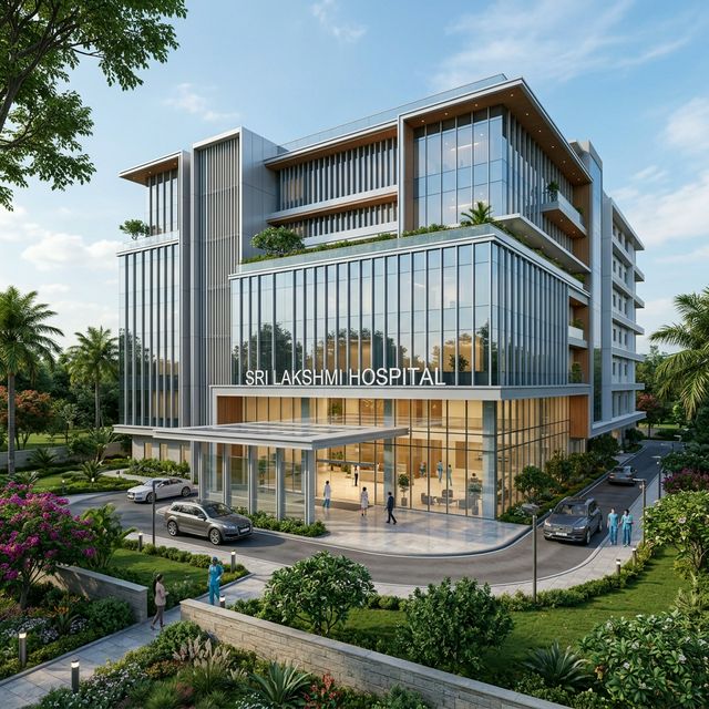 Sri Lakshmi Hospital Exterior in India